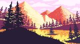 PIXEL_ART_FOR_THE_HEART-MORNING_MOUNTAINS.JPG