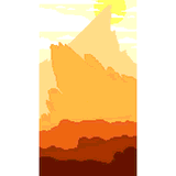 PIXEL_ART_FOR_THE_HEART-ORANGE_SUNRISE.JPG